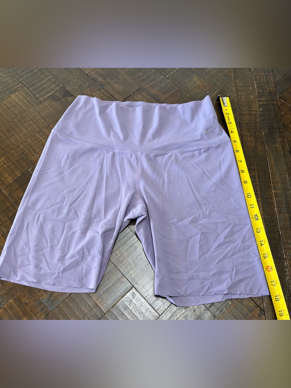 Nike Zenvy Gentle Support High Waisted Biker Shorts Purple L  Athleisure Gym